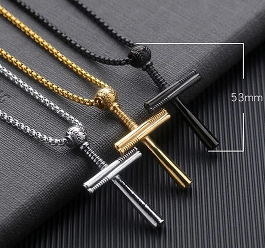 Baseball Cross Necklace