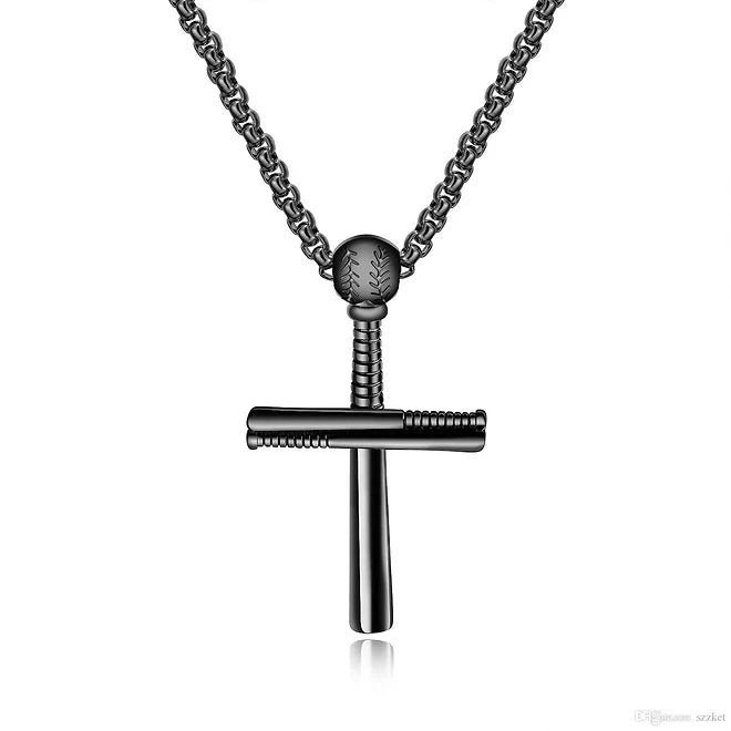 Baseball Cross Necklace