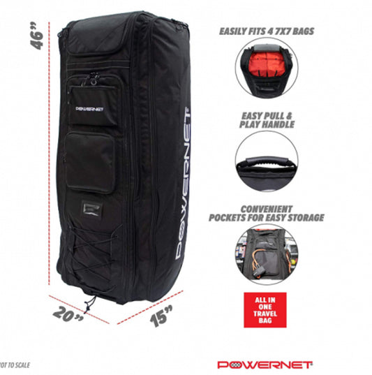 PowerNet Rolling Baseball Bag