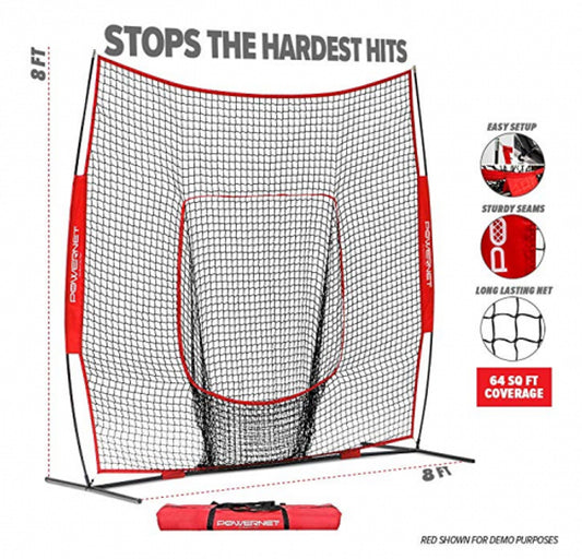 PowerNet 8x8 Practice Net (Modular Frame)