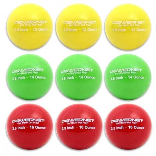 PowerNet Progressive Weighted Training Balls Lite 2.8"
