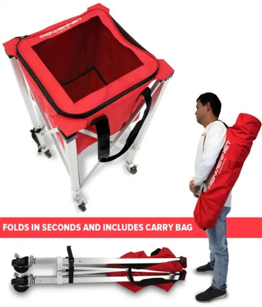 PowerNet Wheeled Ball Caddy Cart