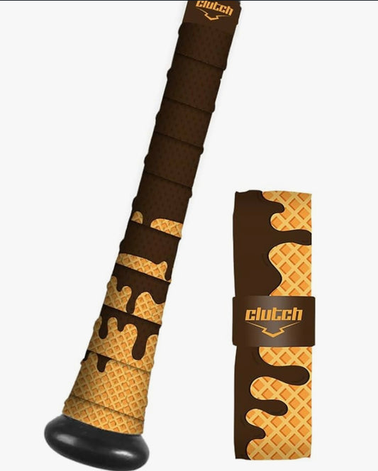 Clutch Bat Grip: Chocolate Ice Cream Drip