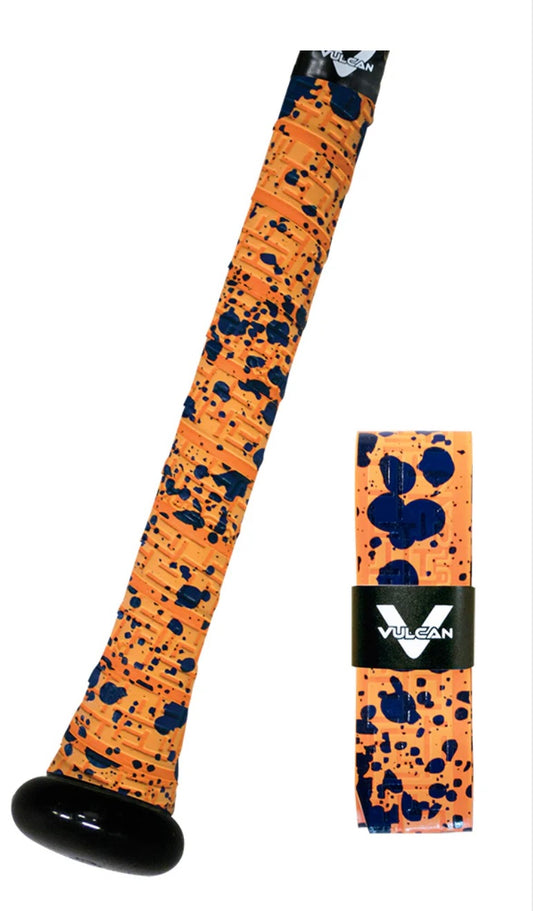 Vulcan Bat Grip: Orange Splatter