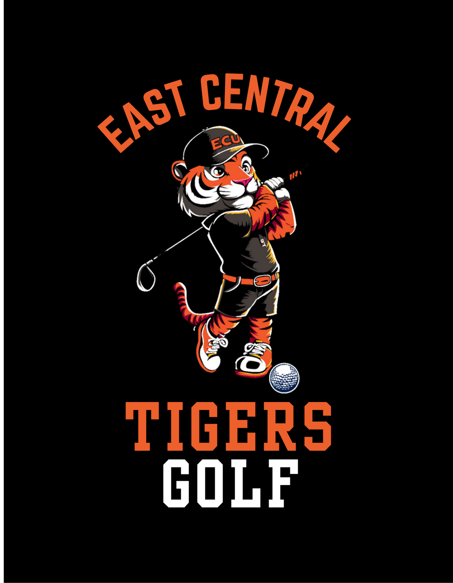 ECU Golf Fundraiser Tee: Personalized with Name
