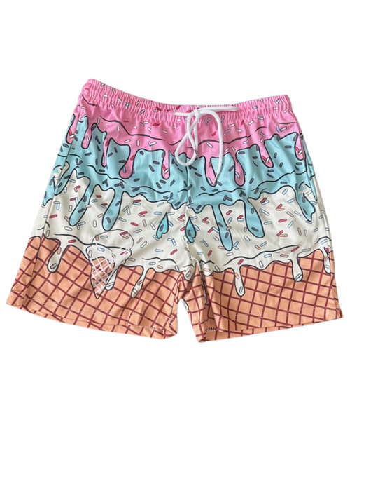 Ice Cream Shorts Pink/Blue