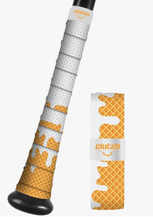 Clutch Bat Grip: Vanilla Ice Cream Drip