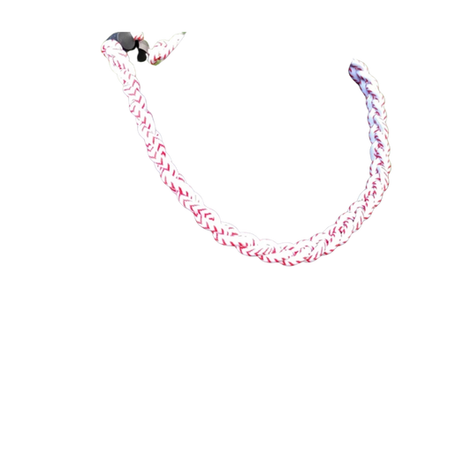 Rope Necklace: baseball seams