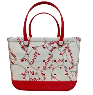 Baseball Rubber Tote XL