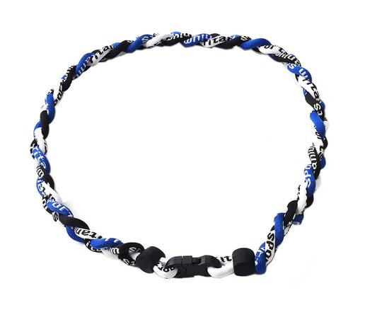 Rope Necklace: royal, black, white