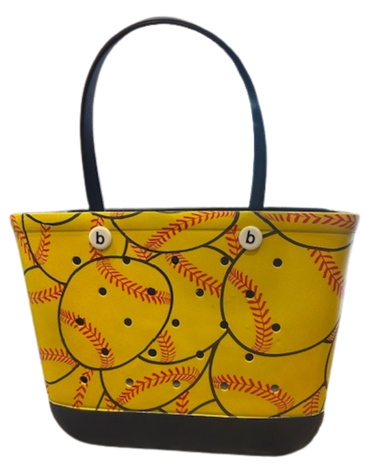 Softball Rubber Tote XL