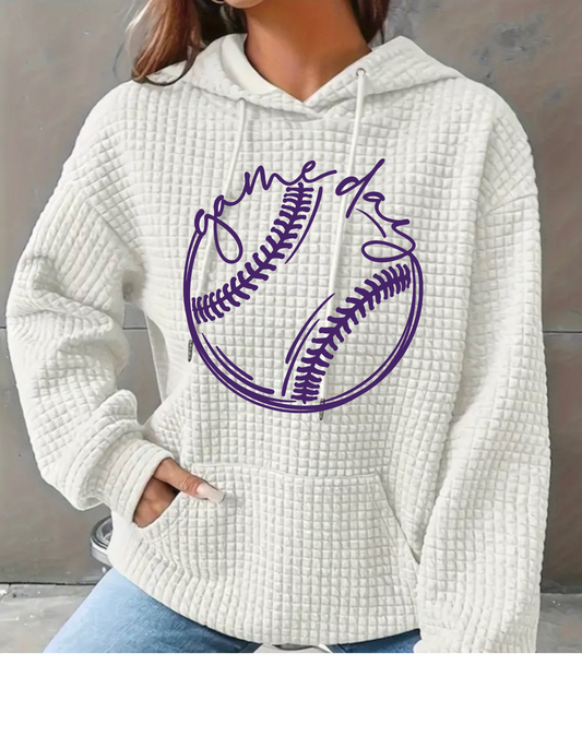 Waffle Hoodie - Game Day Purple