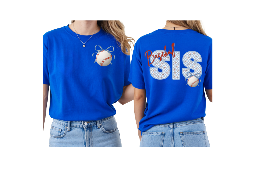 Baseball Sis Pattern Shirt