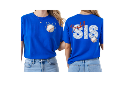 Baseball Sis Pattern Shirt