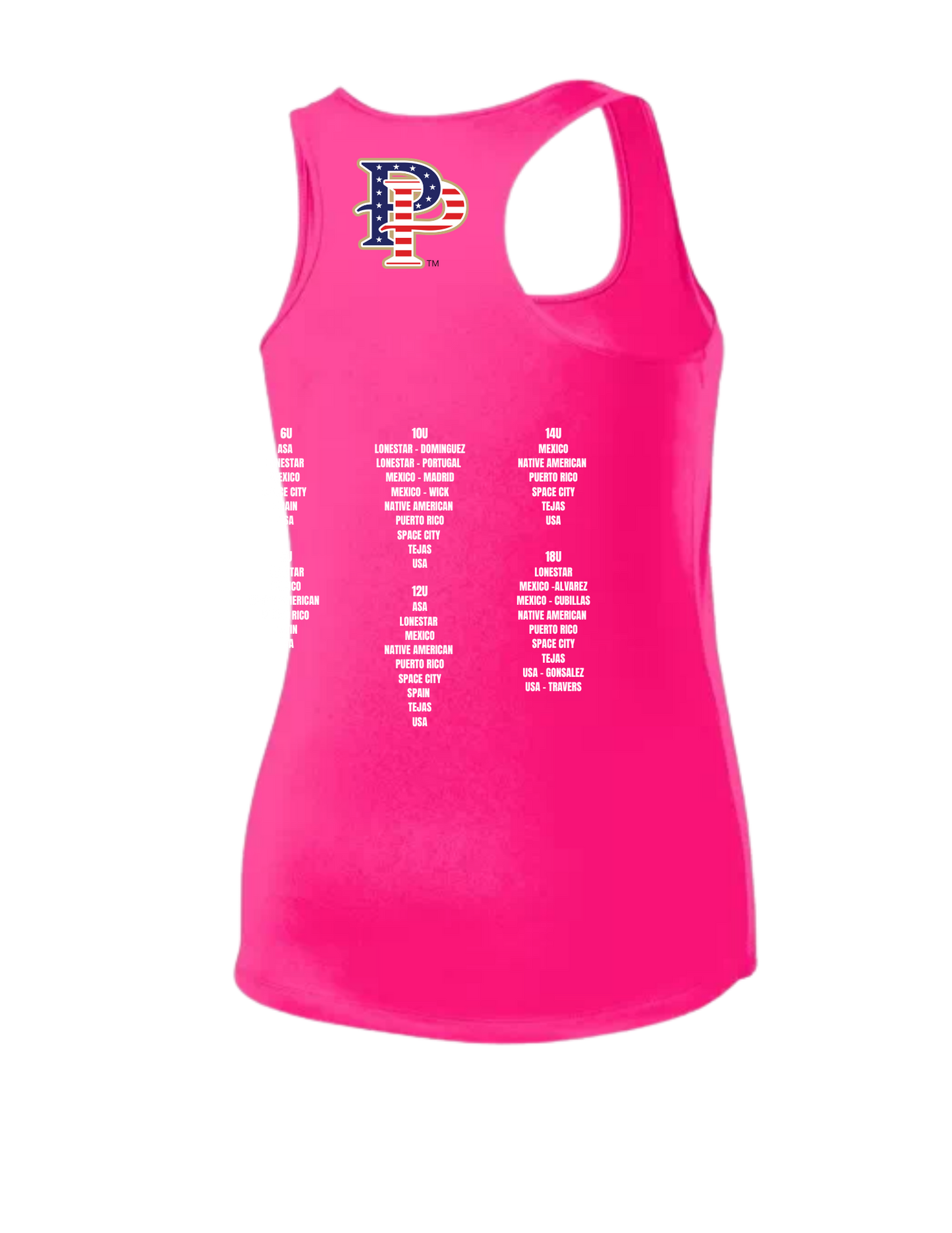 World Fastpitch Classic -Razorback Tanktop