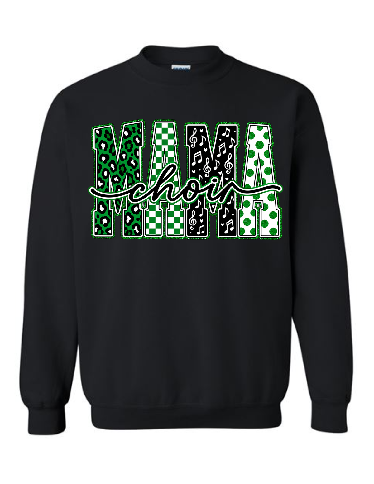 Choir Mama - Green/Black/White