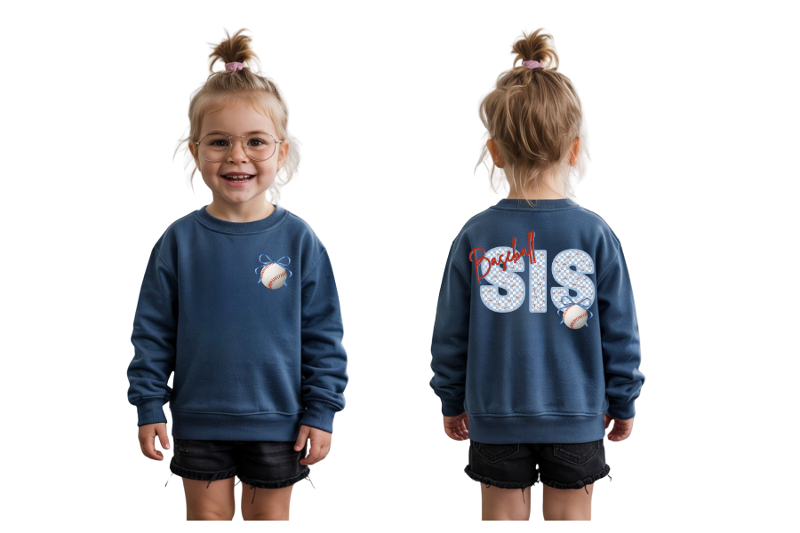 Baseball Sis Pattern Shirt