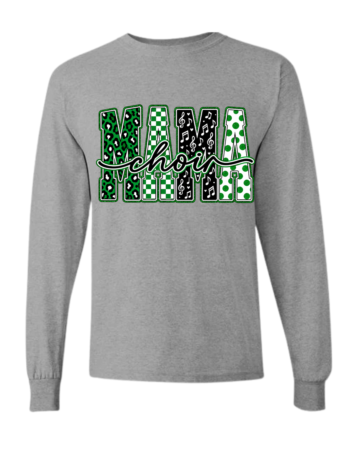 Choir Mama - Green/Black/White