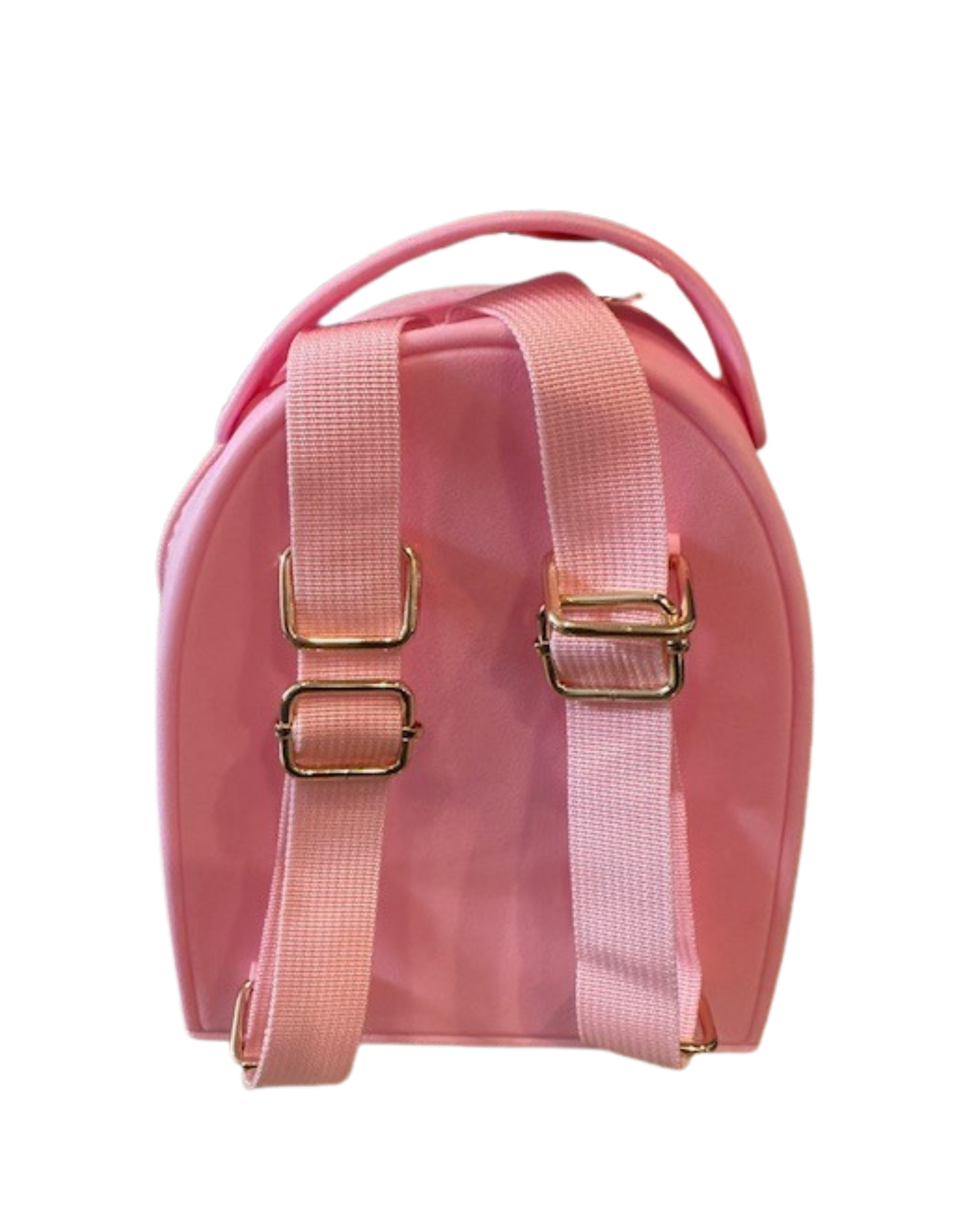 Mini Rubber Tote Backpack with charms