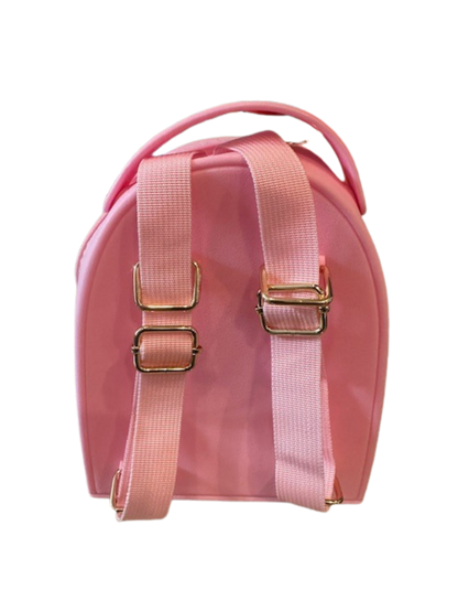 Mini Rubber Tote Backpack with charms