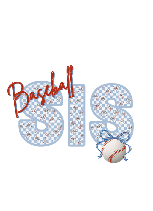 Baseball Sis Pattern Shirt
