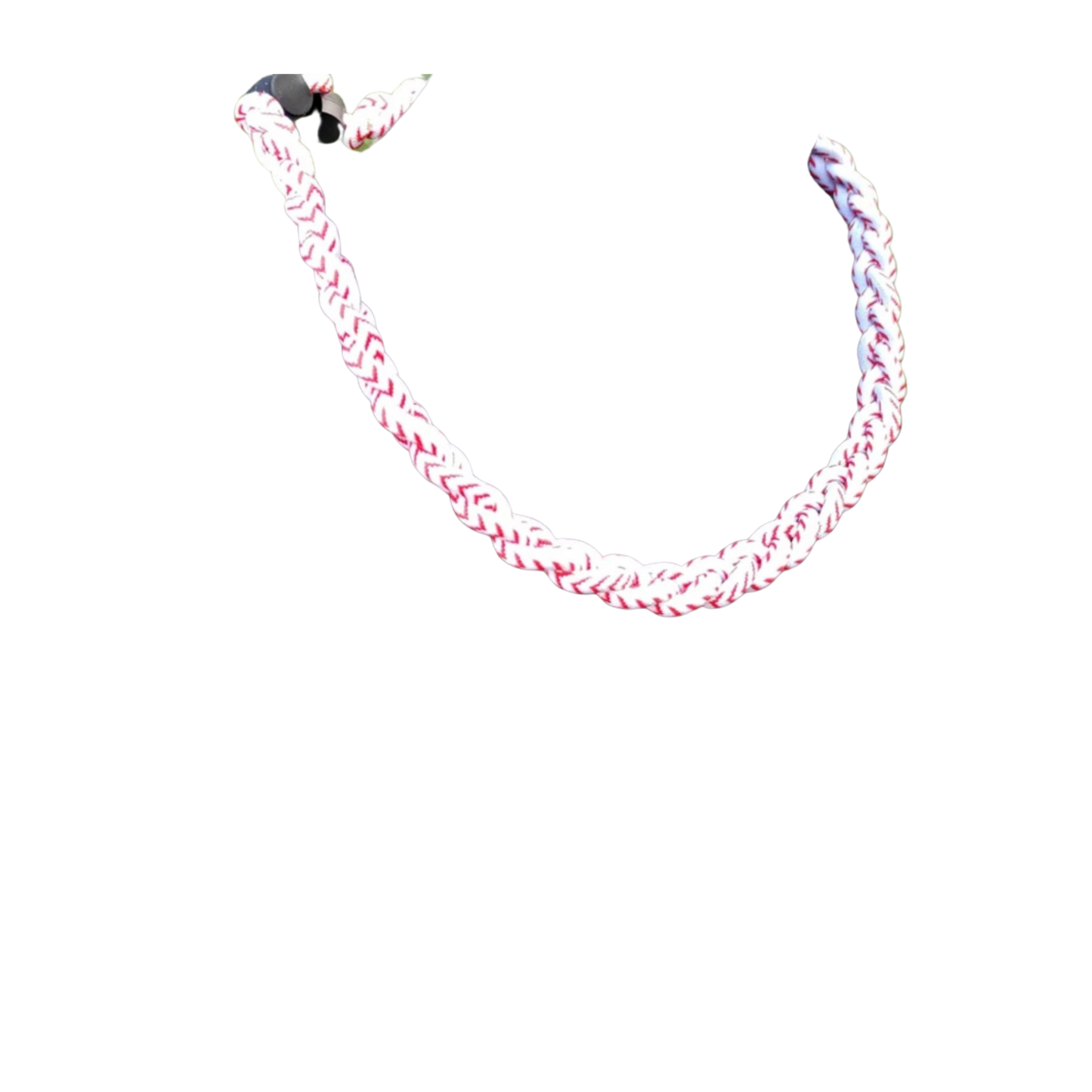 Rope Necklace: baseball seams