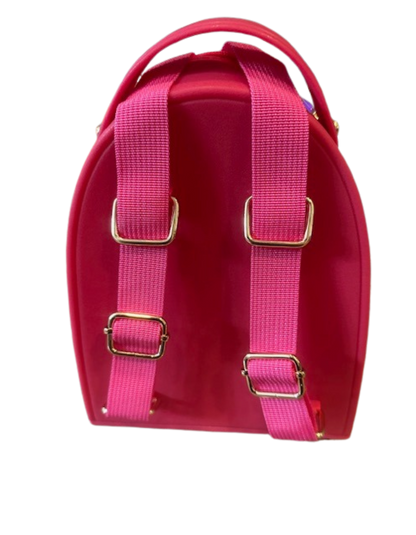 Mini Rubber Tote Backpack with charms